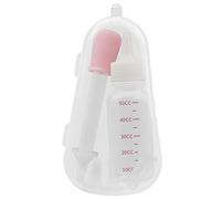 Sharplace Pet Silicona Gato Cachorro Leche Cuidado de Enfermería Biberón Kit de Pezón, Rosa