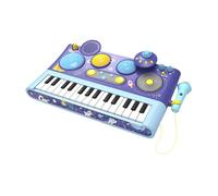 Sharplace Piano Juguete Preescolar Instrumento de Percusión Teclado de Piano de Juguete con Micrófono Juguete de Aprendizaje Musical para Niños de Navidad de Pa, PÚrpura