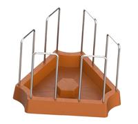 Sharplace Plato para Tortugas con Base Antideslizante Y Borde Alto para Evitar Derrames Material Resistente Y Fácil de Limpiar Adecuado para Tortugas Pequeñas, MarrÓn, Individual