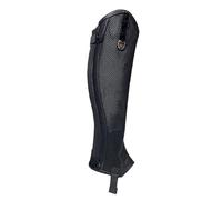 Sharplace Polainas Ecuestres de Pierna para Montar Protector de Pantorrilla Ajuste con Envoltura Material Nylon y Cuero Microfibra , Negro , 5XL-Circunferencia De La Pierna 43CM