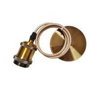 Sharplace Portalámparas Colgantes, Kit de Cables para Lámparas Colgantes, Portalámparas, Iluminación DIY, Decoración Del Hogar, Portalámparas Retro E27 para Est, Bronce Dorado