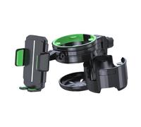 Sharplace Portavasos con Soporte Ajustable para Teléfono, Accesorios, Estante de Almacenamiento Versátil, Soporte para Bebidas para Bicicleta, Verde