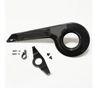 Sharplace Protector de Cadena de Bicicleta Cubrecadena Cubrecorona Guardia de Plato Material PP para Absorber Impactos y Desgaste, Negro, con Fijación Trasera