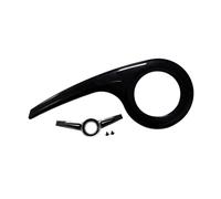 Sharplace Protector de Cadena para Bicicleta, Cubierta de Cadena, Cubierta Protectora, de Metal, Ligero, Resistente, Protección contra Impactos de Piedras Y Otr, Negro