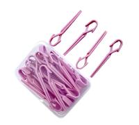 Sharplace Protector de Esmalte de Uñas para Dedos, Herramientas de Manicura, Ligero, Práctico para Pintar, Pinzas para Uñas para Gel Constructor, Rosa