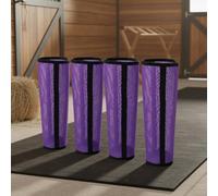 Sharplace Protector de Pierna Antimosquitos para Caballo Botas Vendas Fundas Envolturas Malla PVC Transpirable Que Disuade Moscas y Estable Adecuado, Morado