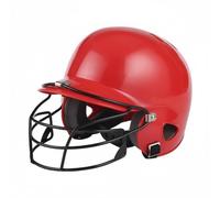 Sharplace Protector Infantil de Béisbol Casco Deportivo Infantil Protector Facial Concesores Laterales de Ventilación Especial Indicado para Niños Liga Partido, Rojo, Adulto A