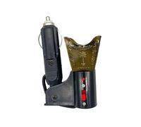 Sharplace Quemador de Incienso Eléctrico para Automóvil Incensario Eléctrico Difusor de Incienso de Estilo de Oriente Medio Encendedor de Cigarrillos Porta, Verde, Individual
