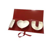 Sharplace Regalo Del Día de La Madre de Cartas de Boxeo Vacías Decorativas con La Caja de Regalos de Embalaje de Decoración de para La Fiesta Del Día D, Rojo, tal como se describe