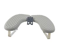 Sharplace Reposabrazos para Uñas con Soporte para Teléfono, Herramienta de Manicura en Forma de U, Soporte Ergonómico para Brazo de Uñas con Esponja de Cuero PU, Gris