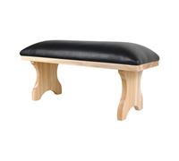 Sharplace Reposabrazos para Uñas de PU, 35 X 12 X 16 Cm, Cojín Portátil para Manicura, Soporte para Uñas Acrílicas, para Uso Personal en Casa O Bricolaje, negro