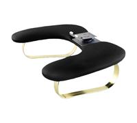 Sharplace Reposamanos de piel sintética para manicura con soporte para teléfono, cojín de reposamanos para salón de manicura, ideal como regalo para, Negro