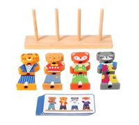 Sharplace Rompecabezas Educativo Infantil con Juguete de Formas Piezas de Madera Tablero de Colores y Ejercicios de Coordinación Adecuado para Desarrollo Motor y Juego en Casa