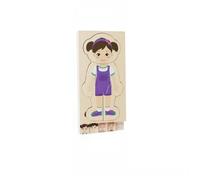 Sharplace Rompecabezas Infantil Cuerpo Humano Puzzle de Madera Educativo por con Detalle de Esqueleto Órganos Músculos y Piel Adecuado para Jardín de Infancia Aula Aprendizaje en Casa, Niña