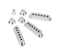 Sharplace Set de Cubiertas Cromadas para Pastillas de Guitarra de Bobina Simple