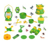 Sharplace Set Exploración Infantil con Tienda Campaña para Niños con Kit Observación Incluye Reloj Juguete Olla Pequeña y Herramienta Manual Acuado