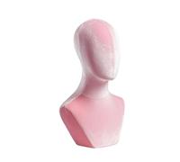 Sharplace Shop Window Dolls Head Velvet Manikin Head Modell Base Base Varias CHO HUT -STAND -STAND -SPORT PLACE para para PEDIDOS para AURIDOS de JEJEY, Rosa