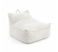 Sharplace Sofá de Lectura Infantil Sofá Cojín Sillón con Cuerpo Acolchado y Asiento Reclinable Pana Suave y Agradable Adecuado para Cuarto Infantil Sala de Estar Área de Lectura, 60 60 40, Blanco