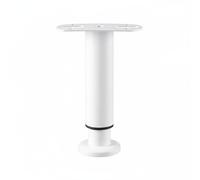 Sharplace Soporte Ajustable para Cama Pata Resistente con Base Amplia Goma Protectora Diseño Telescópico Acero Frío Adecuado para Dormitorio Habitación Interior, Blanco, 15-27cm