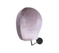 Sharplace Soporte de Cabeza de Maniquí para Colgar en La Pared, Ahorra Espacio, Base de Metal, Expositor de Sombreros para Centro Comercial, Gancho Negro