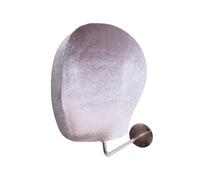 Sharplace Soporte de Cabeza de Maniquí para Colgar en La Pared, Ahorra Espacio, Base de Metal, Expositor de Sombreros para Centro Comercial, Gancho de Plata