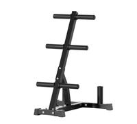 Sharplace Soporte de Discos de Barra Rack Organizador de Gimnasio Estante de Pesas de Almacenaje Estructura Resistente con Barras Horizontales y Soporte
