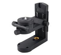 Sharplace Soporte de Nivel Negro de 7 Cm con Ajuste de Altura, Adaptador de Nivel, Soporte Profesional con Ajuste Fino de 360° Y Rotación en Forma de L.