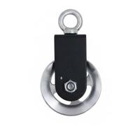 Sharplace Soporte de polea de aluminio para cable, polea de bloque de rueda con ojal giratorio para reducir la fricción y uso silencioso, aleación de aluminio y marco de acero adecuado