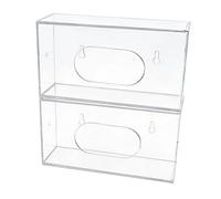 Sharplace Soporte para Guantes de Cocina, Organizador Multiusos para Colgar en La Pared, Dispensador de Guantes Transparente, 2 Piezas