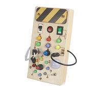 Sharplace Tablero de Actividades con Interruptor de Luz, Juguete Educativo para El Desarrollo de La Motricidad Fina, Juego de Cognición con Panel de