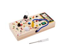 Sharplace Tablero de Actividades LED, Juguete Sensorial para Niños, Tablero de Actividades con Interruptor de Luces, para Niños Pequeños, Niños Y Niñas, Regalo