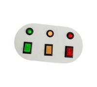 Sharplace Tablero Sensorial con Interruptor de Luz, Juguete de Interior, Actividad de Aprendizaje, Luces Y Amarillas, Juguete Educativo para Niños Y Niña, Estilo a