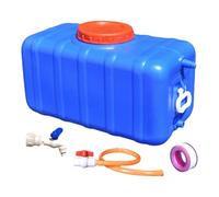 Sharplace Tanque de Agua Portátil, Garrafa, Cubo de Almacenamiento Horizontal a Prueba de Fugas de Alimenticio con Manguera para Y Camión, Azul 47.5 Kg