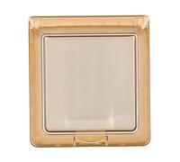 Sharplace Tapa de Interruptor, Cajas de Tapa de Enchufe, Protección Impermeable para Y Tomas de Corriente Exteriores, Tapa de Interruptor de Lámpara, C, Naranja Claro