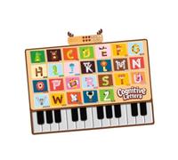 Sharplace Tapete de Piano para Bebé, Tapete de Juego de Baile con 26 Alfabetos, Juguetes Musicales Interactivos, Música Electrónica, Tapete de Juego con Tacto D