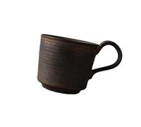 Sharplace Taza de Café Cerámica Retro Diseño Japonés Taza de Té con Asa Taza Espresso Fina Material Cerámico Adecuada para Bebidas en Hogar, Estilo c, tal como se describe