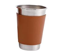 Sharplace Taza de Café para Acampar, Vaso para Beber Agua, Taza Ligera Apilable de Acero Inoxidable, Taza Americana, Taza de Té para Viajes, Pesca Y Escalada, 400ml