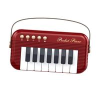 Sharplace Teclado de Piano para Niños, Divertido Mango de Silicona Interactivo para Niños de 4 a 6 años, Rojo