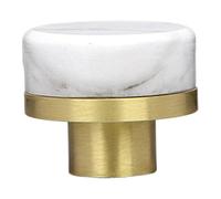Sharplace Tirador de Cajón de Mármol de Latón para Armario de Vino, Pomo para Puerta de Muebles, Pomo para Armario, Tocador, Armario, Dormitorio, Armarios, Blanco