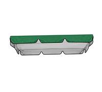 Sharplace Toldo para Columpio de Repuesto Compatible con 3 Plazas Cubierta para Asiento Cojín Protector de Poliéster Impermeable y Resistente al Polvo, Verde 195x125x15cm