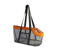 Sharplace Transportador Portátil de Mascotas Bolsa de Viaje Transpirable de Malla Correa Ajustable Protección Antideslizante Adecuado para Pas, Naranja Gris