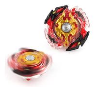 Sharplace Trompo Bey de Metal Fusion Rapidity Equipo Juguete para Niños Plástico Aleación con de Mano Y Cuerda Montaje Apto para Re, Rojo, Individual