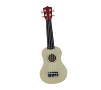 Sharplace Ukelele Guitarra de Juguete Ukelele de Madera de 21 Pulgadas Guitarra de Desarrollo Juguete Musical Instrumento Musical para Niños Niñas Regalos de Cu, Beige