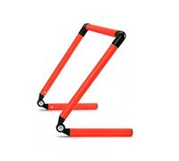 Sharplace Valla Entrenamiento Infantil Ajustable Portátil Plegable PVC para Coordinación y en Deportes Fútbol Ejercicios Adecuada para Prácticas Campo Gimnasio Hogar, Naranja, 70CM 5-70cm Ajustable