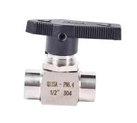Sharplace Válvula de Agua para Petróleo Y Gas, Fácil Instalación, Conexiones Sanitarias, Acero Inoxidable, Resistente Al Desgaste, Válvula de Cierre, Style D