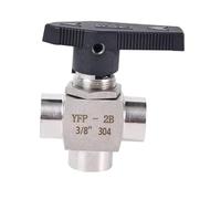Sharplace Válvula de Agua para Petróleo Y Gas, Fácil Instalación, Conexiones Sanitarias, Acero Inoxidable, Resistente Al Desgaste, Válvula de Cierre, Style H
