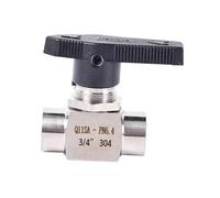 Sharplace Válvula de Agua para Petróleo Y Gas, Fácil Instalación, Conexiones Sanitarias, Acero Inoxidable, Resistente Al Desgaste, Válvula de Cierre, Style E