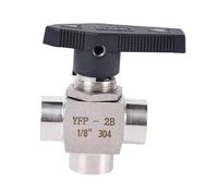 Sharplace Válvula de Agua para Petróleo Y Gas, Fácil Instalación, Conexiones Sanitarias, Acero Inoxidable, Resistente Al Desgaste, Válvula de Cierre, Style F