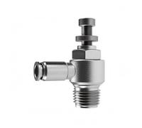 Sharplace Válvula para Control de Flujo Neumático Regulador para Limitación del Cuerpo en Acero Inoxidable 304 con Junta de Nitrilo Adecuada para Sistemas, Acero Inoxidable SL4-01 10 Unidades