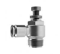 Sharplace Válvula para Control de Flujo Neumático Regulador para Limitación del Cuerpo en Acero Inoxidable 304 con Junta de Nitrilo Adecuada para Sistemas, Acero Inoxidable SL12-04 10 Unidades